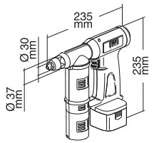 意大利FAR电动铆钉枪EB311尺寸